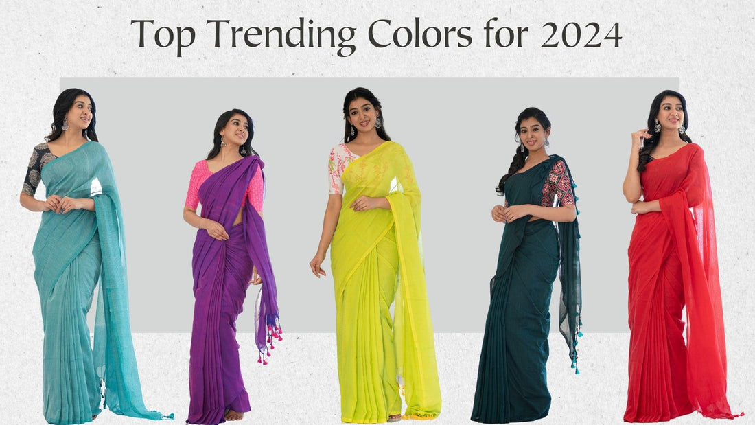 Draped in Delight: Top Trending Saree Colors for 2024 - Gopi Kanya